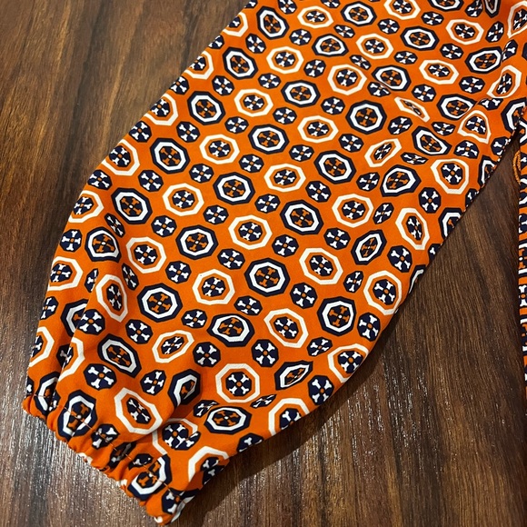🧡💙Mudpie Orange Patterned Women's Dress - Picture 7 of 8